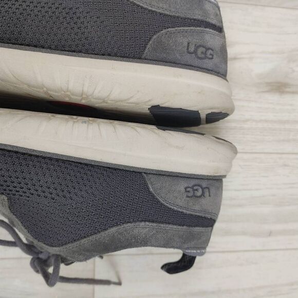 UGG UNION DERBY HYPERWEAVE SUEDE DARK GREY SHOES MENS SIZE 12 US. - Picture 6 of 9